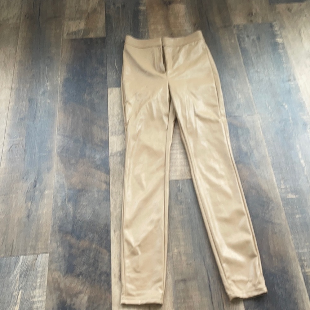 Babaton faux leather stretch pants size 4